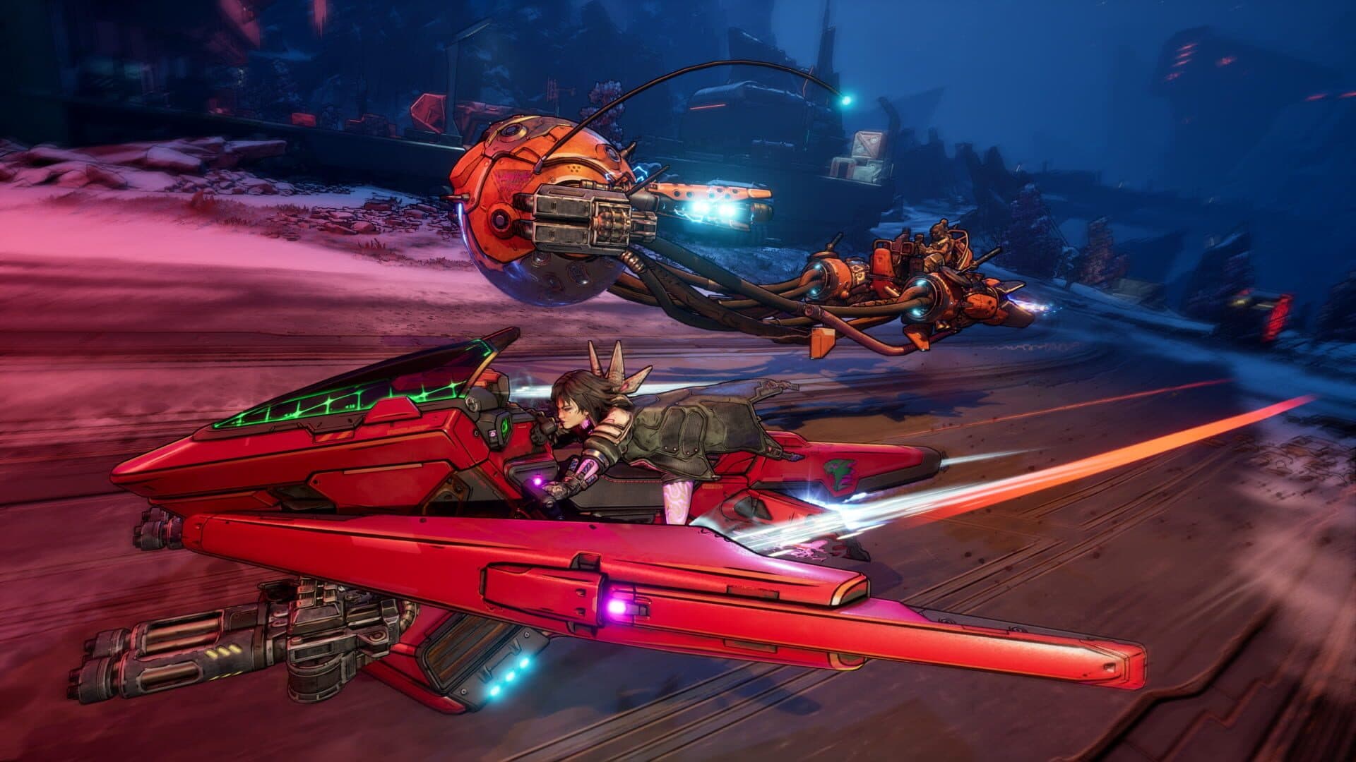 Four playable Vault Hunters, solo or in co-op for up to four.