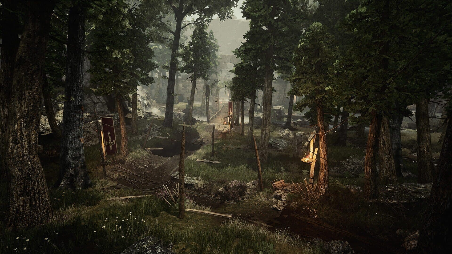 El valle reconstruido sobre Unreal Engine 5, respetando la geografía del original.