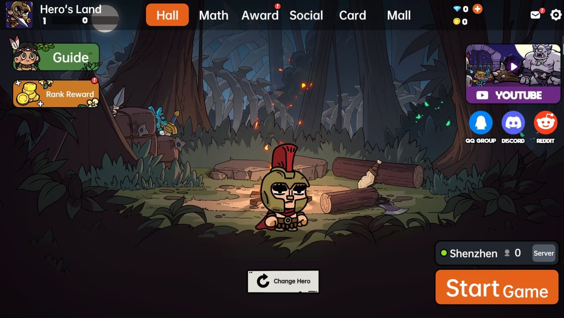 Combate y exploración en la isla de Hero's Land.